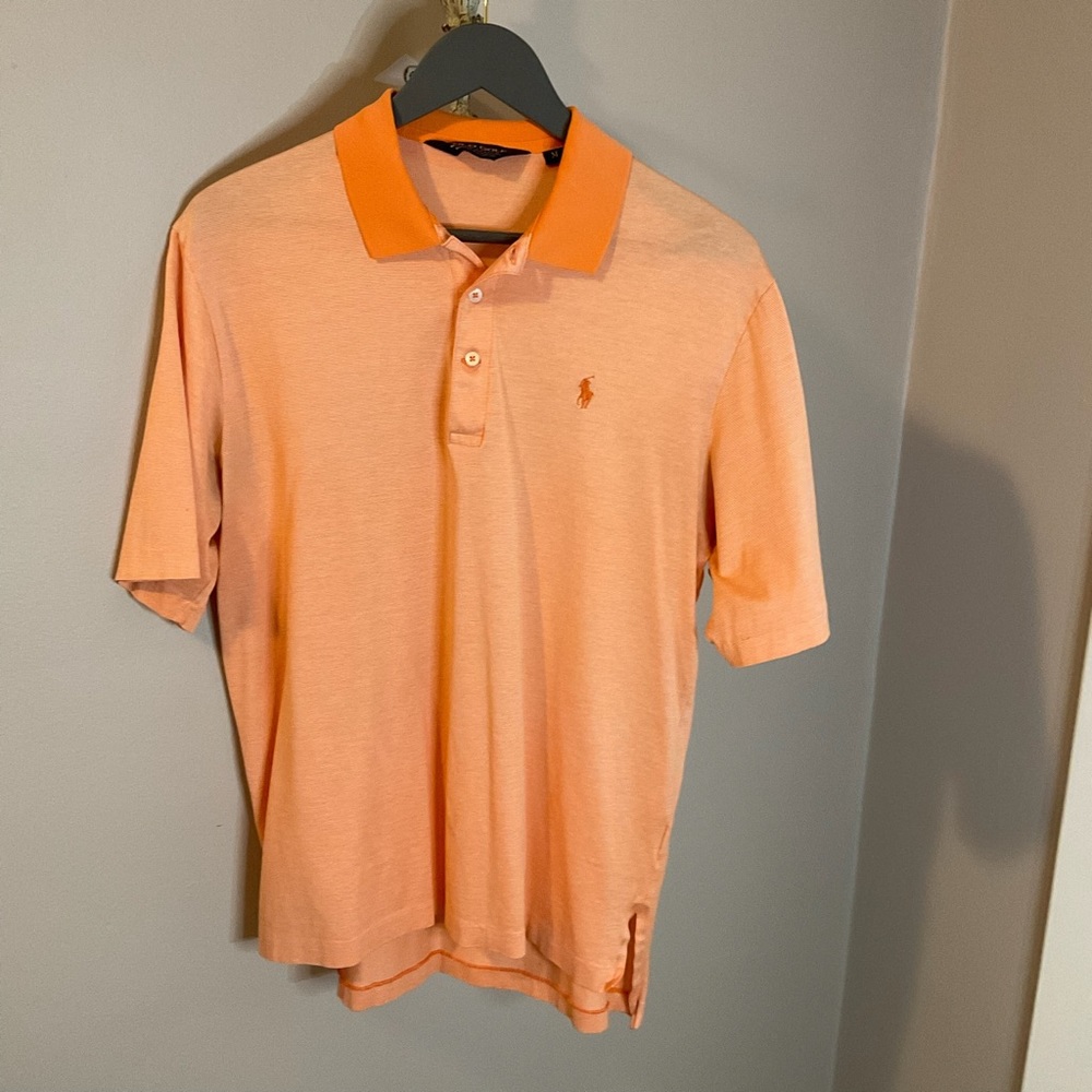 Polo Golf by Ralph Lauren Orange Pima Cotton Polo Golf Shirt Medium